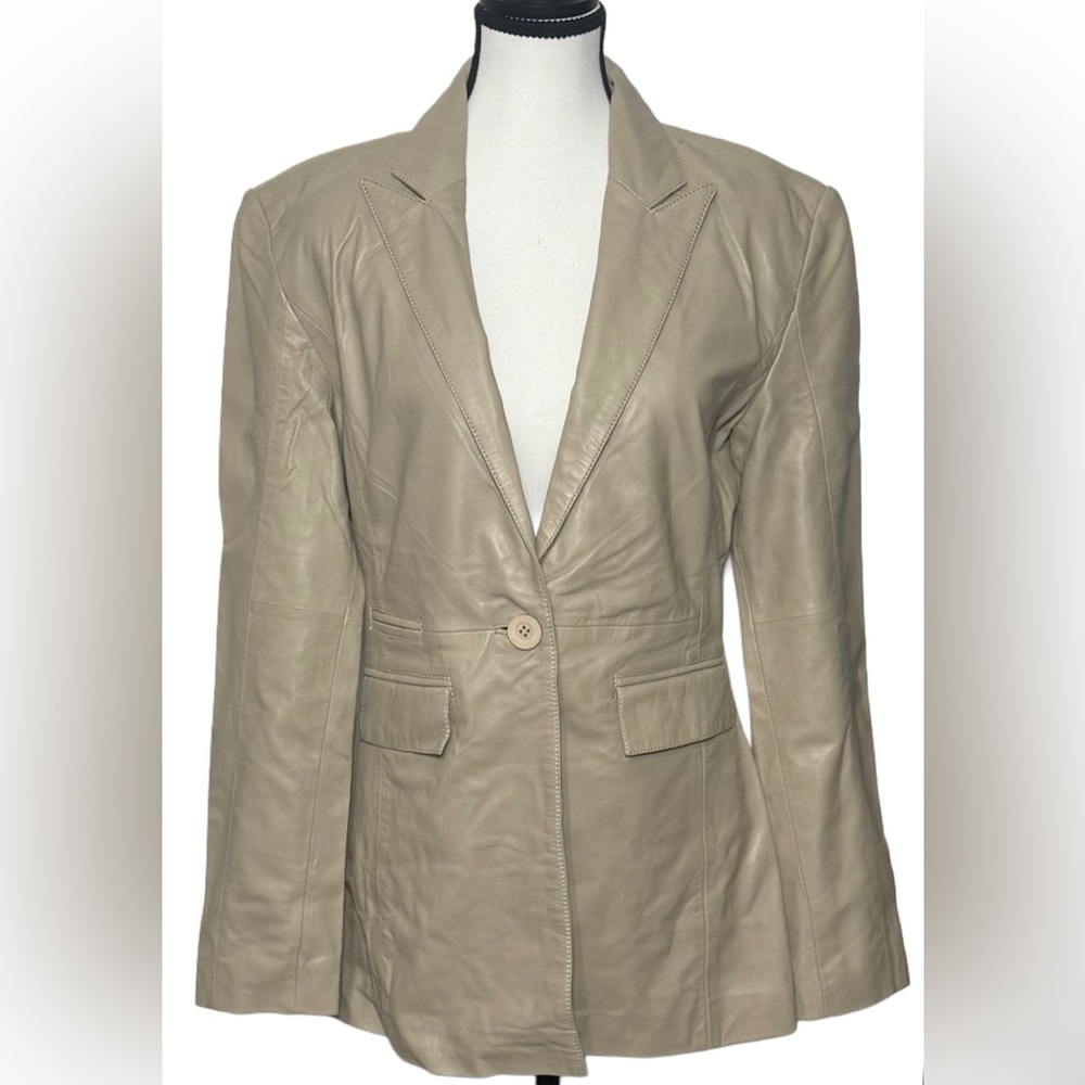 Bod & Christensen NWT Genuine Leather Blazer Jacket